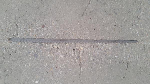 Otryskaná výztuž betonu do stříbrna